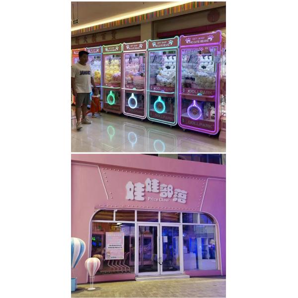 Customized Coin Operated Toy Vending Arcade Doll Claw Machine with Bill Acceptor