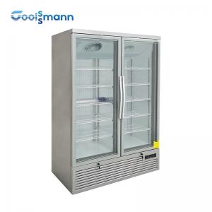 China Vertical Glass Door Freezer Electrically Heated Fog Removing 810L Upright Refrigerator on sale