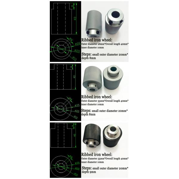 Customized Wire Feeding Wheel Aluminum Core Encapsulated Roller Pulley Guide Wheel Driving Wheel