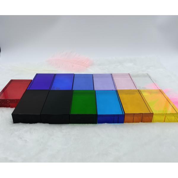 Partition Colorful Solid Dustproof 80mm Glass Block Bricks