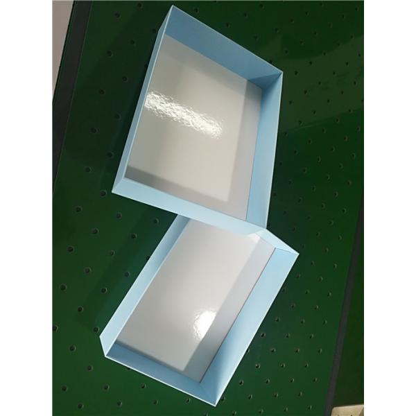 Cardboard Rigid Box Stapling Machine / PLC Control Machine High Efficiency