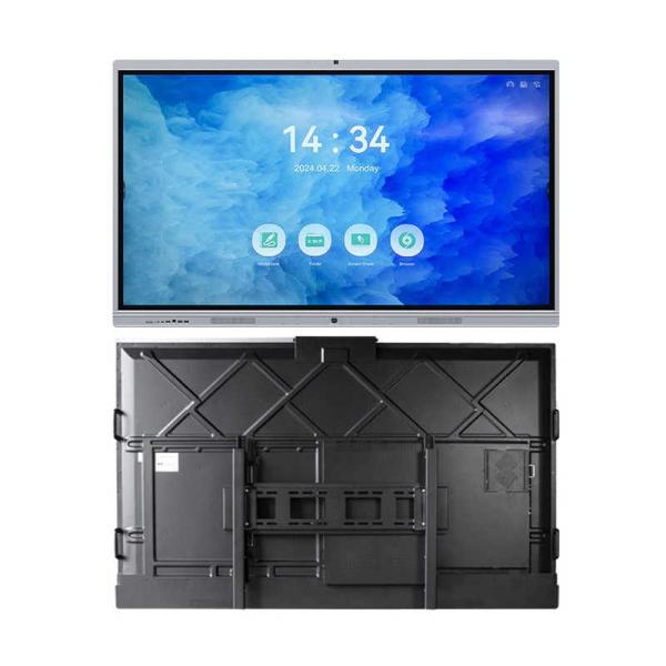Interactive Touch Screen Whiteboard with 3840x2160 4K Screen, 20 Points Touch, and Android 13.0 Smart Display