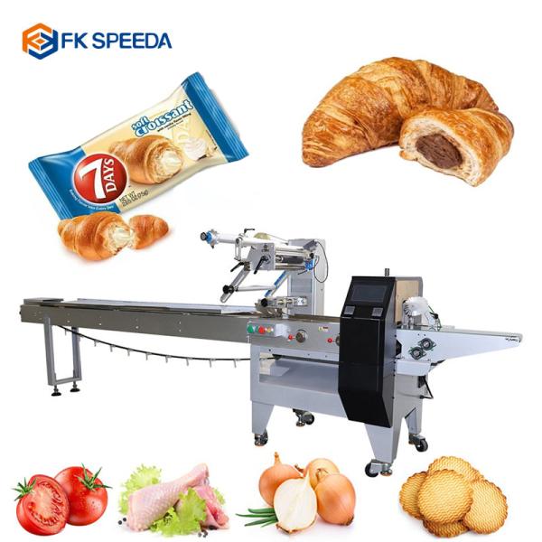 Horizontal Bun and Pastry Pies Packaging Machine with Automatic Pillow Type Design