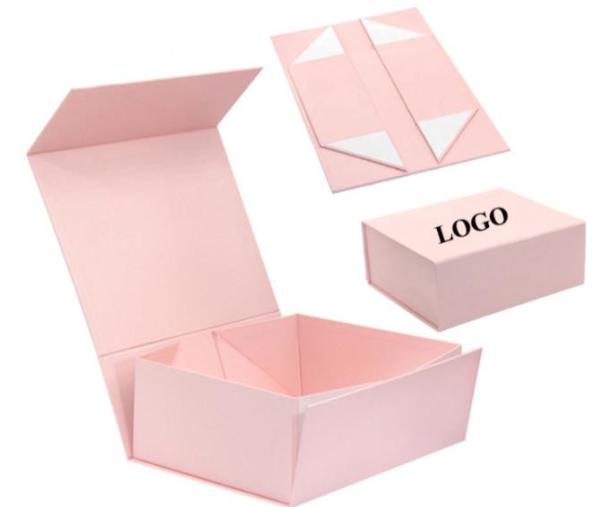 SGS Biodegradable Folding Magnetic Gift Box , 40x30x30cm Custom Apparel Boxes