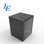 19 Inches RAL9005 6U 9U 12U 15U Black Double Section SPCC Metal Wall Mount