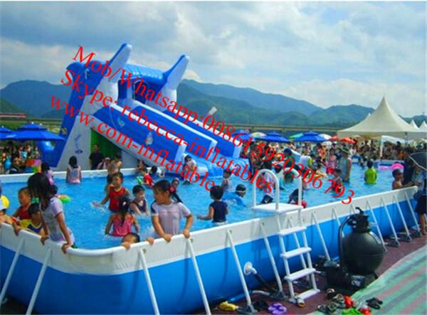Cheap outdoor swimming pool  above ground pool water slide  inflatable slide for inflatable pool for sale