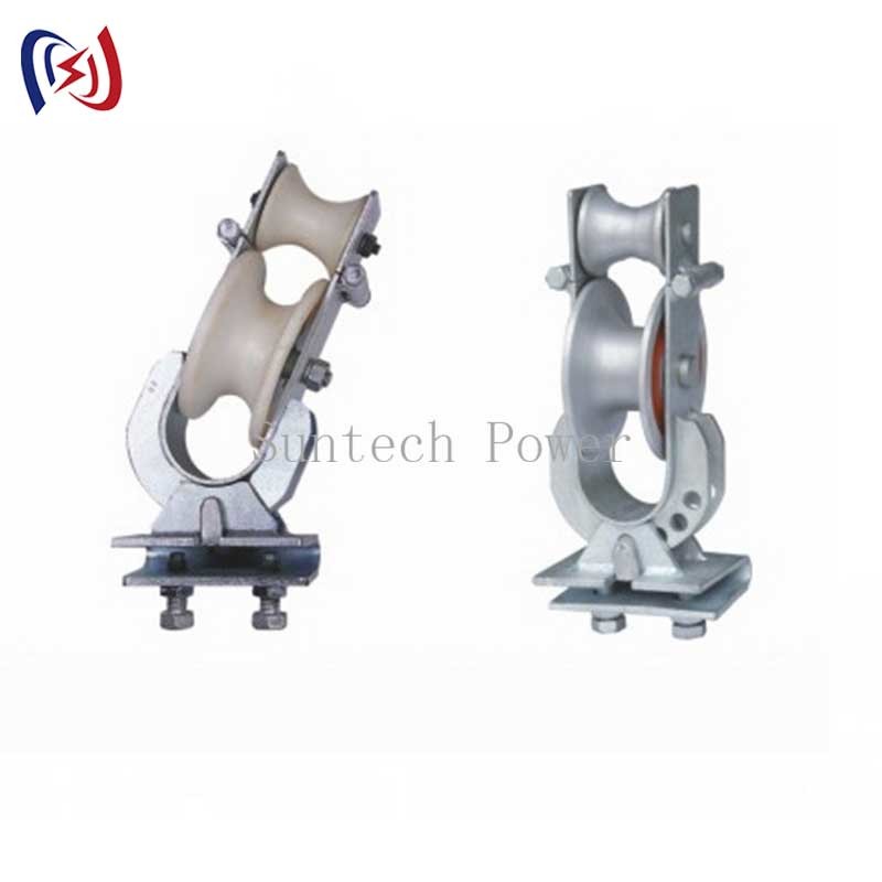 Crossarm Mounted Conductor Stringing Blocks 20KN Transmission Stringing Blocks