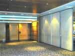Sound Absorption Hotel Operable Partition Walls 85 mm Fire Retardant
