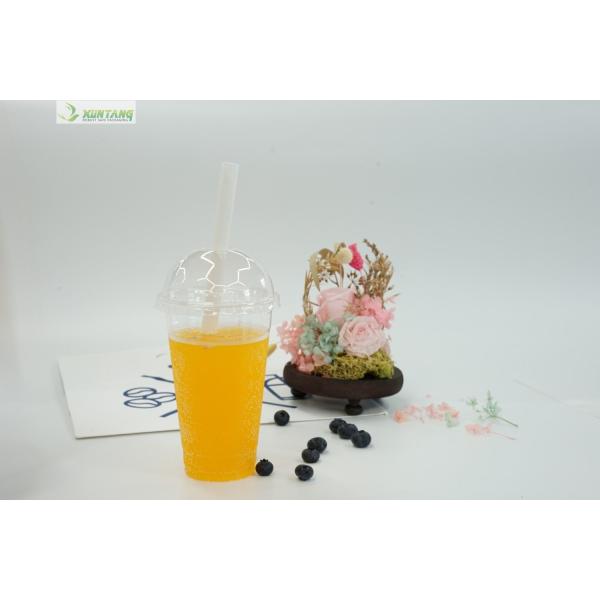 Pointed Biodegradable PLA Straws 12x230mm With Paper Wrap