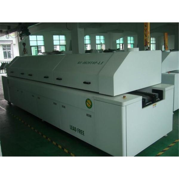 Lead Free SMT Reflow Oven Large Size 8 Zone Hot Air Type Without Rail