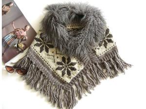 Best Knit Shawls, Hand Crochet Shawls, Hand Knit Neck Warmers,Knit Ponchoes wholesale