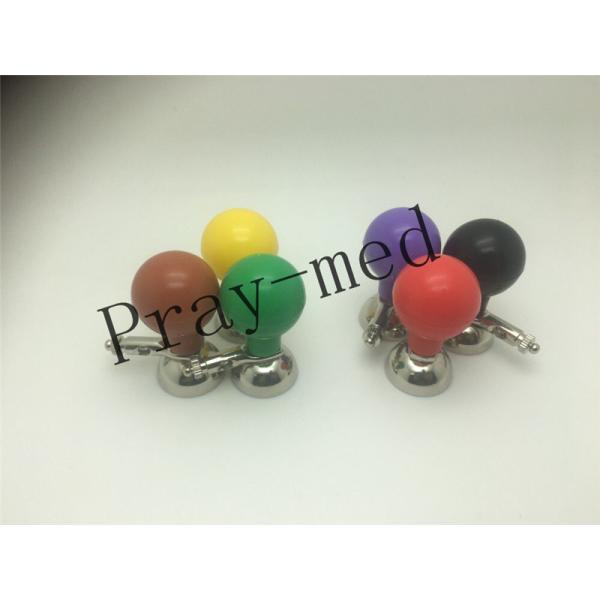 Multifunction Reusable ECG Electrodes Adapters Chest Suction With Bule / Grey Bulb