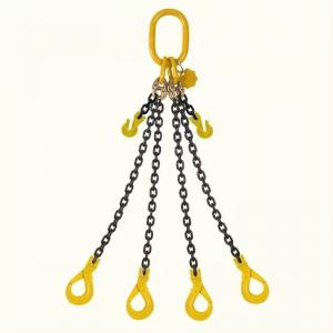 Best High Strength G80 Alloy Steel Four Legs Chain Sling with Hook Standard Structure wholesale