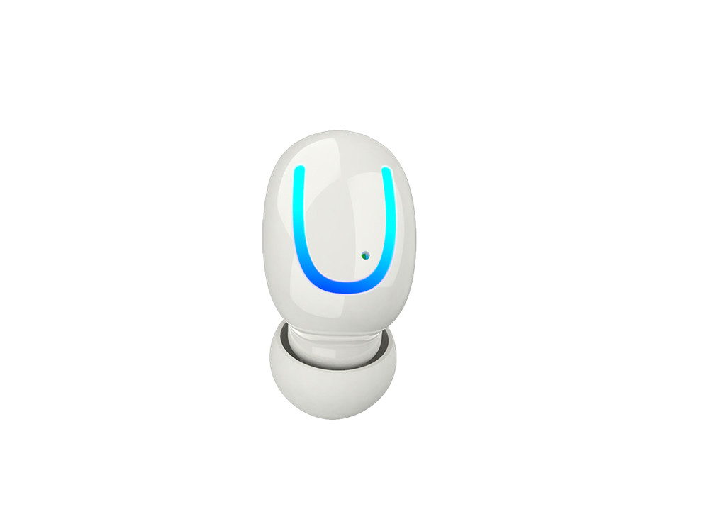 Mono Bluetooth Headphone,Smartphone Bluetooth Headset , T5 Version ,While Black Or Customer,With Charging Case 500mah