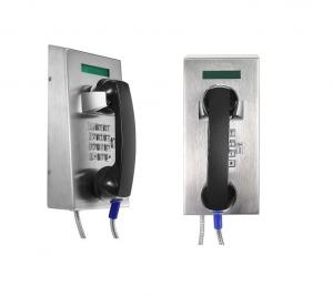 China Stainless Steel Waterproof Industrial Analog Telephone With LCD Display on sale
