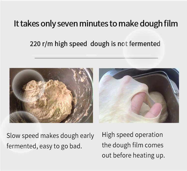 10 Liter Spiral Dough Kneader Machine 750W 12-25r/min For Bread Shop