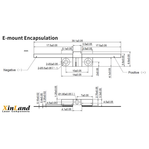 1530nm 2W Laser Diode 1550nm 3W E-mount/H-mount Package FAC Optional