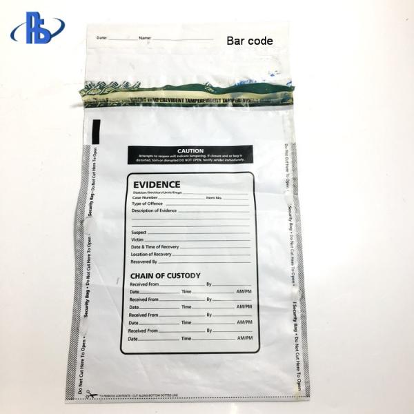 Moisture Proof Tamper Evident Security Bags Transparent / Opaque White Optional