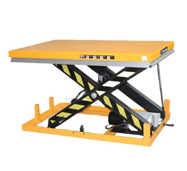 Cheap Q345B Electric Stationary Lift Table 2T Electric Scissor Lift Cart for sale