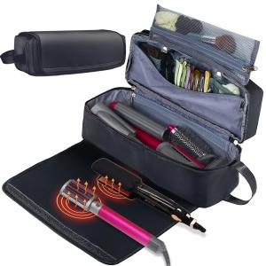Best 2 in 1 Hair Travel Bag with Heat Resistant Mat for Flat Irons Straighteners Curling Iron and Haircare Accessories wholesale