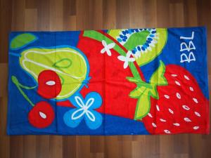 Best custom beach towels 100% cotton velour reactive printing beach towels small MOQ wholesale