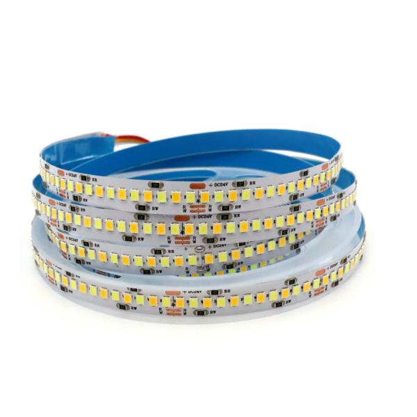 Warm White Temperature Adjustable LED Strip , Dimmable Smd LED Flexible Strips 2835