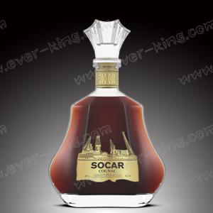 Best ISO9001 2015 Transparent Oval Cognac Glass Bottle wholesale
