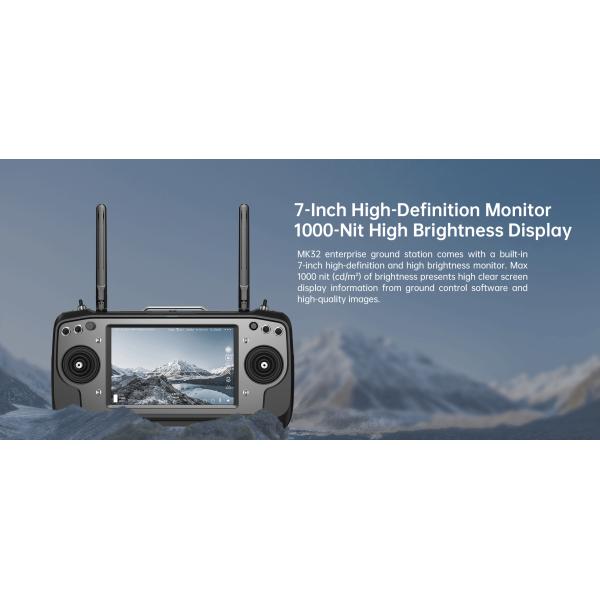MK32 Enterprise 7-Inch HD High Brightness LCD Touchscreen Handheld Ground Station Smart Controller Dual Full HD Digital