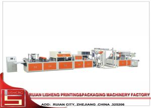 Micro - computer Controlled Stepping Motor Non Woven Bag Making Machine With Fully Automatic Sealing Hand Loop And Side
