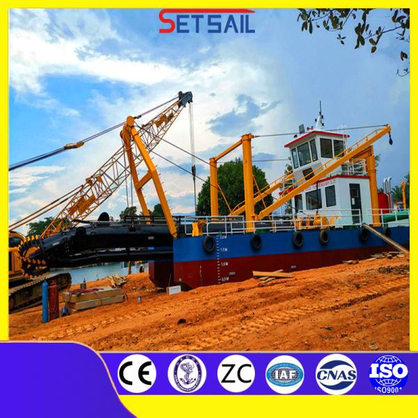 Water Flow 5000m3 Hydraulic Cutter Suction Dredger with Anchor Rod