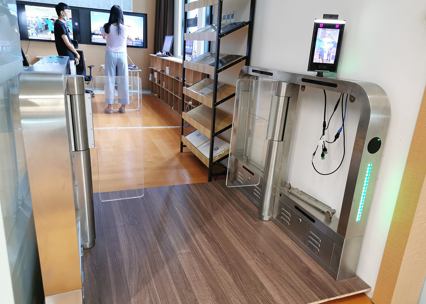 Face Recognition Thermometer access control system terminal factory Time