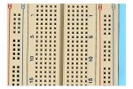 Brown Solderless Circuit Board , Circuit Bread Board With Blue Plate