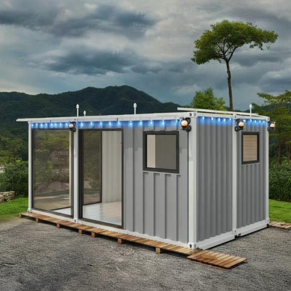 Cheap Anti Corrosive Converted Prefabricated Container House Modular Home 20ft for sale