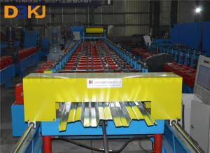 15m/Min 1.2mm Roof Deck Roll Forming Machine Automatic Hydraulic Cutting