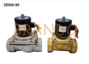 G2'' SS Two Ways Electric Water Solenoid Valve DC12V DC24V AC24V AC110V