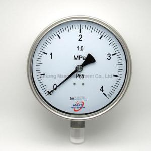 China PG-033 SS pressure manometer with blow out disk on sale
