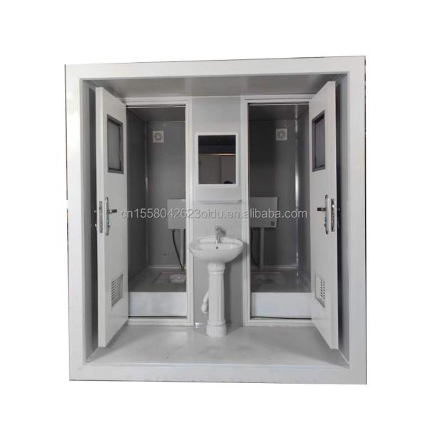 Modern Design Prefab Modular Toilets Portable Outdoor Flat Pack Container Made of Steel and Sandwich Panel for Shop 10FT