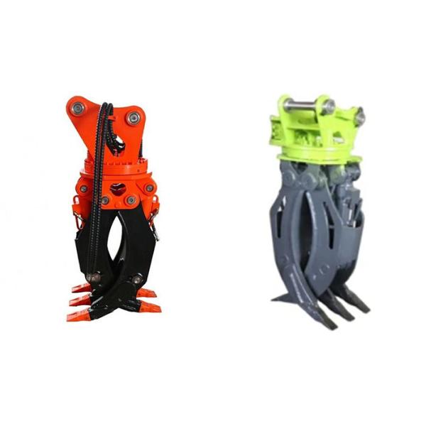 Multifunctional Digger Hydraulic Rock Grab Attachment Q355B Excavator Log Grapple