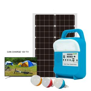 Best 30W Solar Home Lighting System Kit With USB Mobile Charging Function wholesale