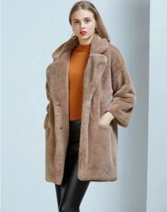 Best Winter Custom Puffer Down Coat  Faux Fox Fur Coat For Ladies wholesale