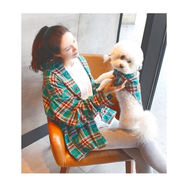 Unisex Handsome Plaid Matching Pet Owner Set T Shirt Striped