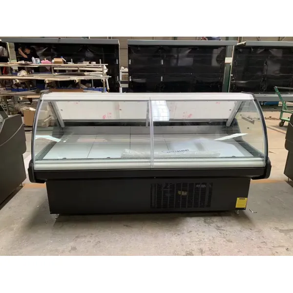 Refrigeration Equipment Meat Serve Over Counter Display Fridge with Fan Cooling System