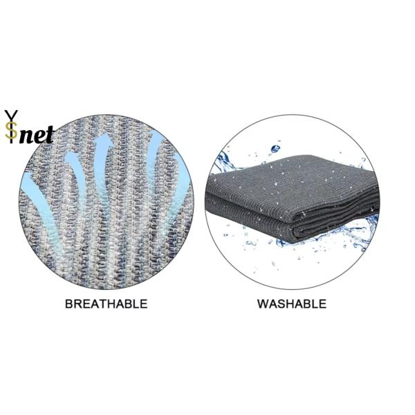 Grey Carpet Net 160GSM / 180GSM Waterproof Ground Sheet For Awning