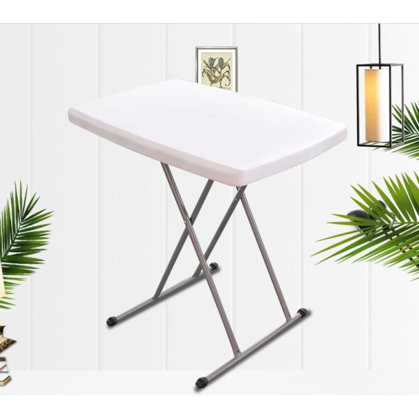 Adjustable Height Small White Plastic Folding Table Small Welding Spot
