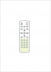 China Long Distance IR Remote Control , IR WIReless Remote Control Hand Held Design on sale