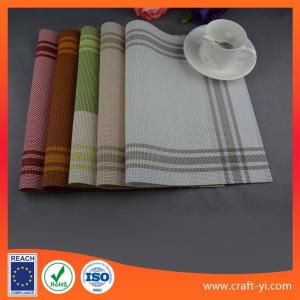 Best Placemat and coaster set table cloth Textilene mesh fabric table mats supplier wholesale