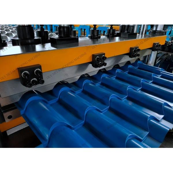 GI 1100mm Roof Roll Forming Machine Plc Automatic