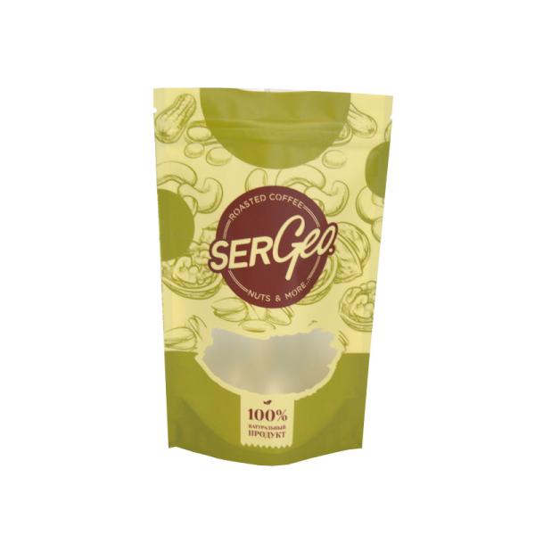 Cheap Resealable Coffee Bean Tea Packaging Bags Herbal Fillable Green With Valve for sale