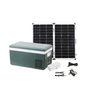 NO App-Controlled 25L Solar Car Freezer Refrigerator with Built-in Replaceable Battery