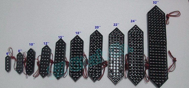 multi-color 6 digit 7 segment digital led clock display screen